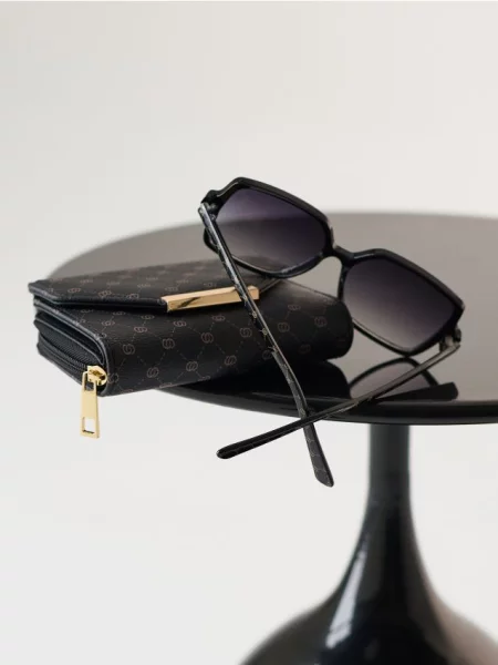 Малий гаманець з монограмою різнобарвний