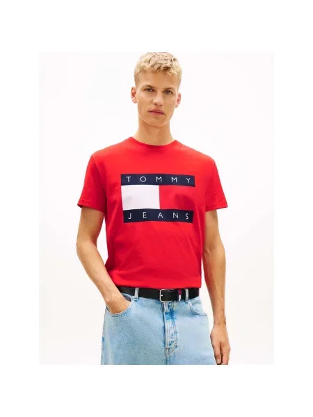 Tricou Tommy Jeans roșu