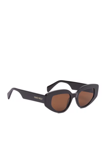 Okulary przeciwsłoneczne Nine West brązowe