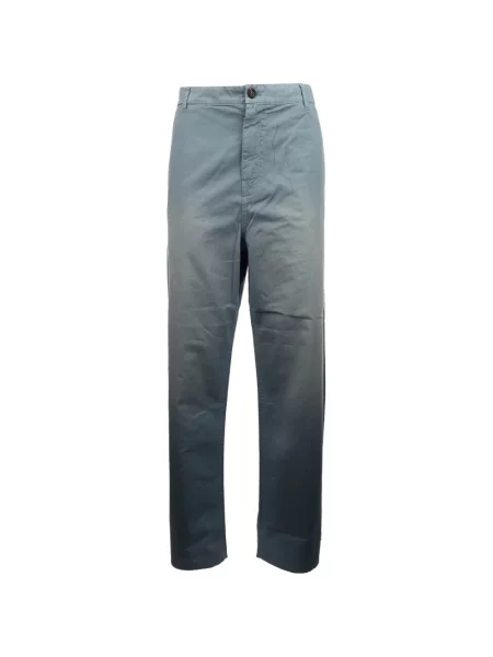 Pantaloni Miu Miu cu broderie albastru