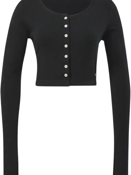 Tricou Reebok cu mâneci lungi lung negru