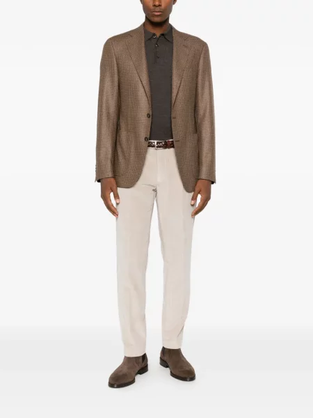 Πλεκτό μακρύς polo Vela Shop καφέ