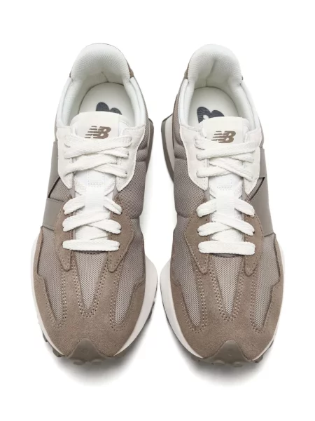 Sneakerși New Balance 327 din piele de căprioară gri