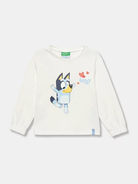 United Colors of Benetton Dětská mikina bílá
