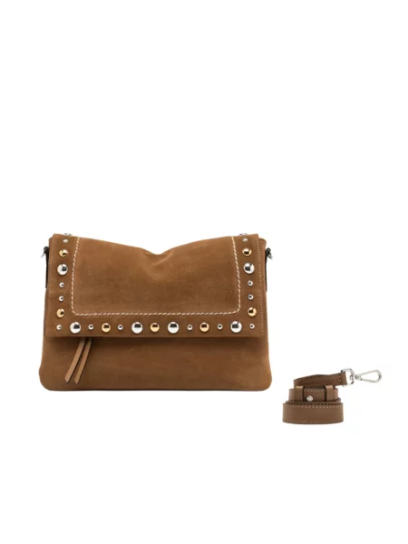 Torebka Gianni Chiarini zamszowa brązowa