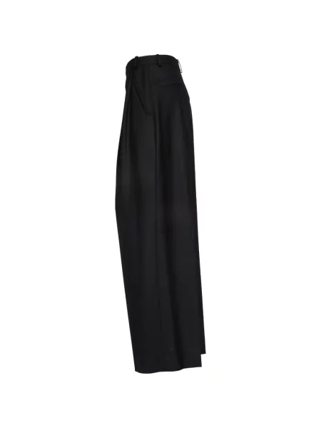 Pantaloni Victoria Beckham plisate negru
