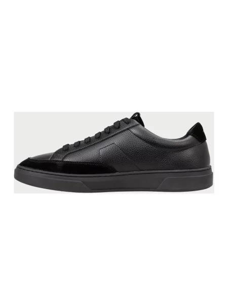 Sneakersy Boss skórzane czarne