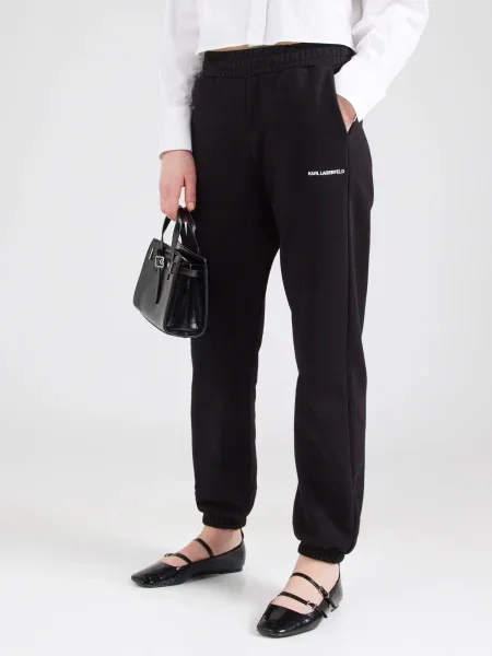 Spodnji del trenirke KARL LAGERFELD bela