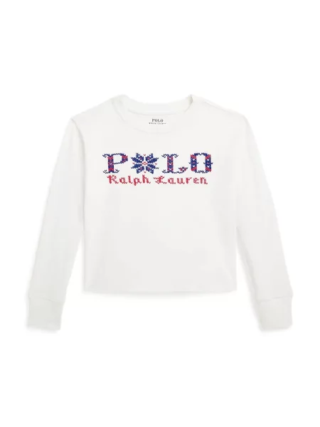 Polo Ralph Lauren tričko s dlouhým rukávem bílé
