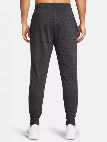 Férfi nadrág Under Armour Rival Terry Jogger castlerock light heather/onyx white. Méret: XL fehér