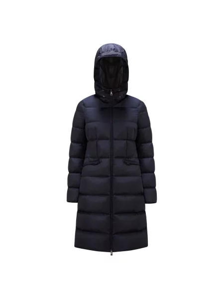 Długi płaszcz Moncler niebieski