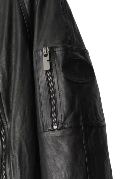 Geanta de piele Burberry negru