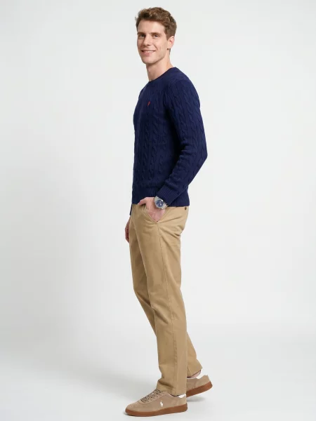 Polo Ralph Lauren Svetr námořnická modř / ohnivá červená modrý