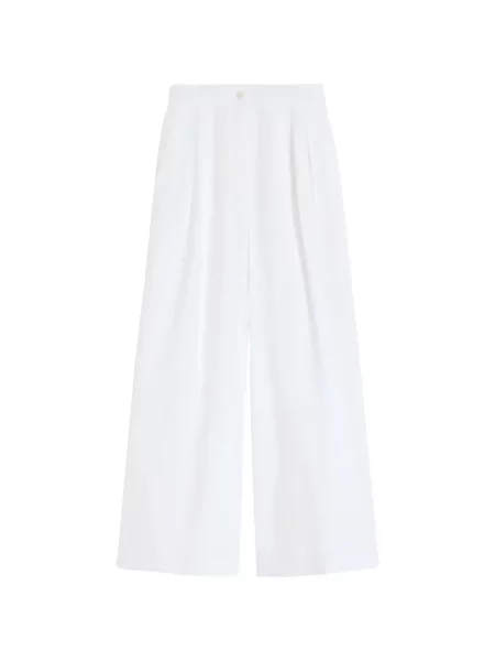 Pantaloni Weekend Max Mara alb