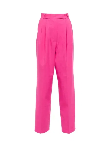 Pantaloni The Frankie Shop cu talie înaltă roz