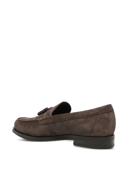 Pantofi loafer Tod's din piele de căprioară maro