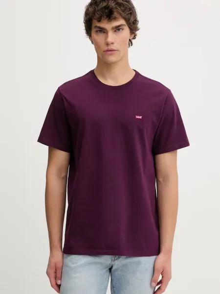 Tričko Levi's LSE SS ORIGINAL HM TEE vínové