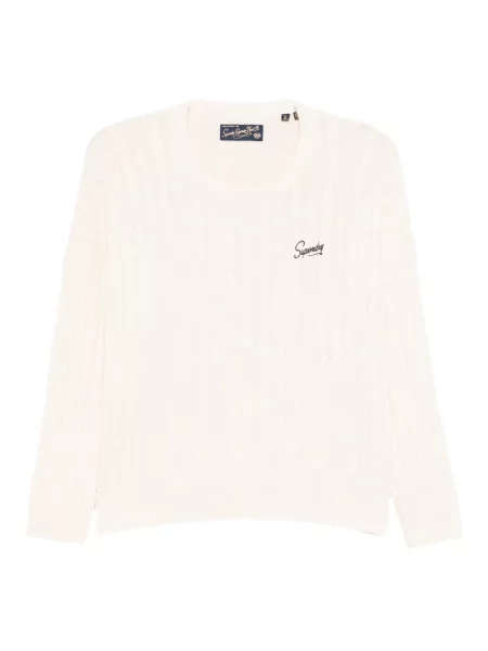 Pulover Superdry alb