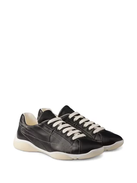 Sneakerși Prada din piele negru