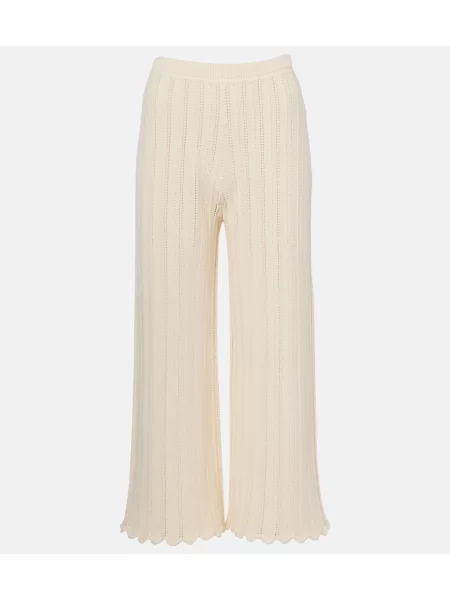 Pantaloni Altuzarra tricotate bej