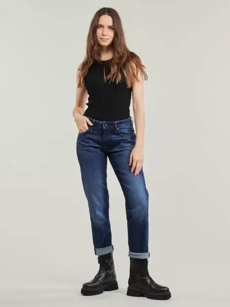 Boyfriend džínsy G-star Raw modrá