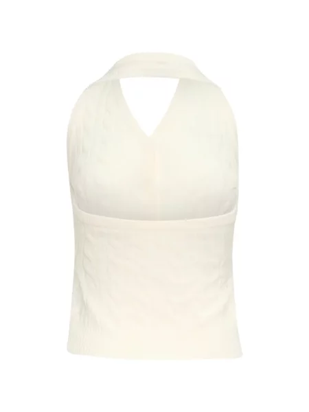 Top Bonbom tricotate cu gât halter