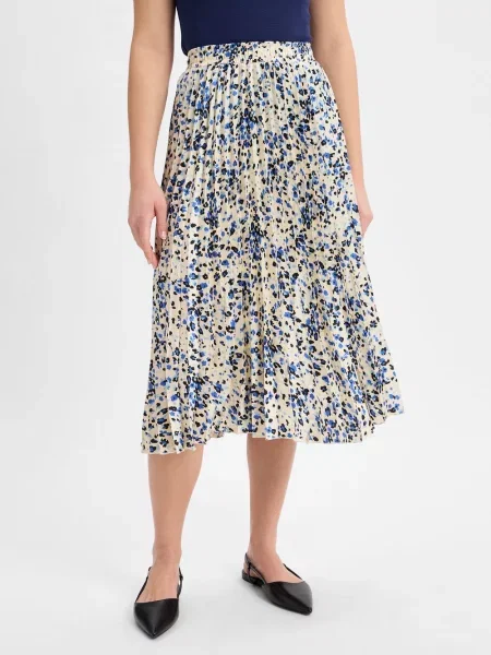 Franco Callegari spódnica plisowana Kobiety wzorzysty 34 beżowy