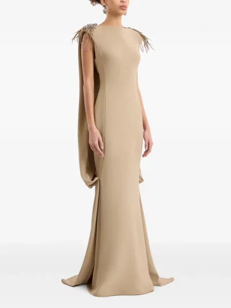 Rochie Gemy Maalouf cu pene