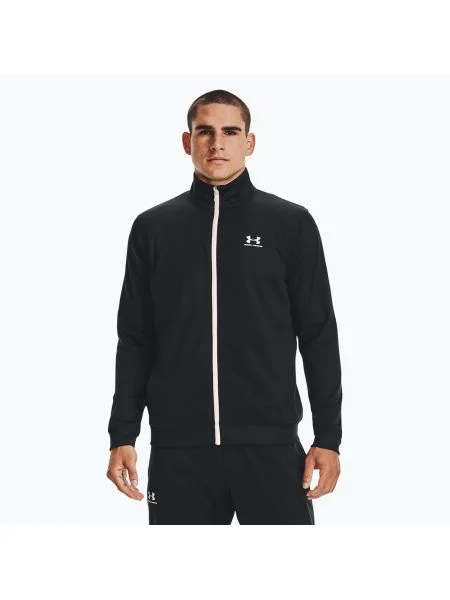 Мъжки суитшърт Under Armour Sportstyle Tricot black/onyx white бяло