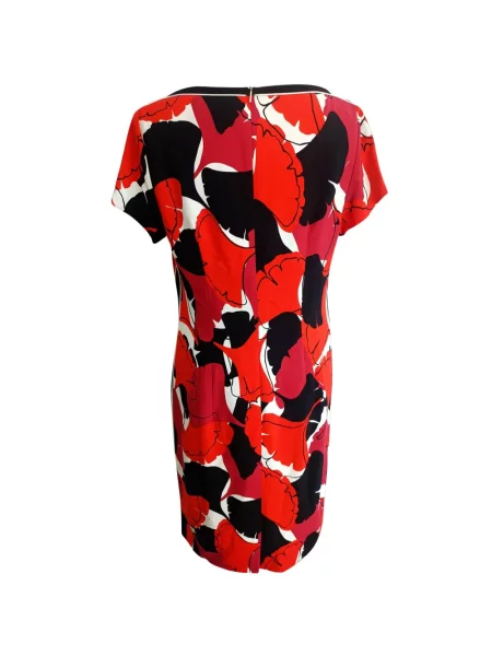 Rochie Boss cu imagine cu imprimeu abstract roșu