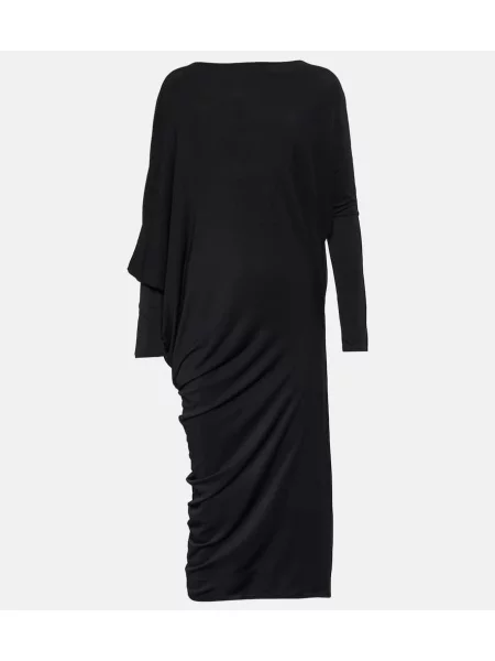 Rochie midi Wolford din jerseu până la genunchi de costum negru