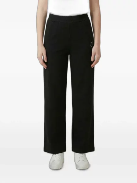 Τρέξιμο παντελόνι Emporio Armani με αυτόγραφο μαύρο