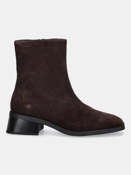 Vagabond Shoemakers botki zamszowe BLANCA na słupku brązowy