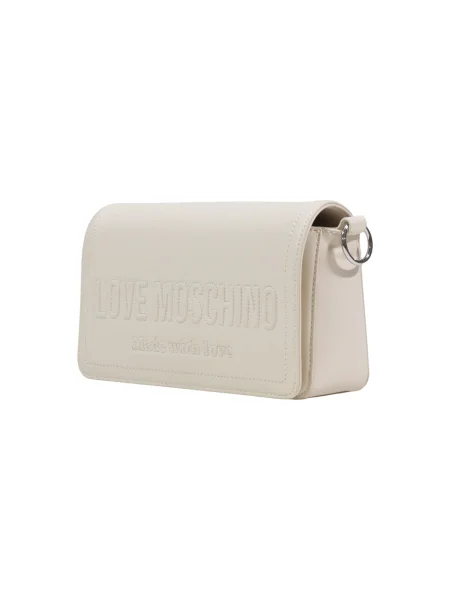 Geantă LOVE MOSCHINO Écru bej