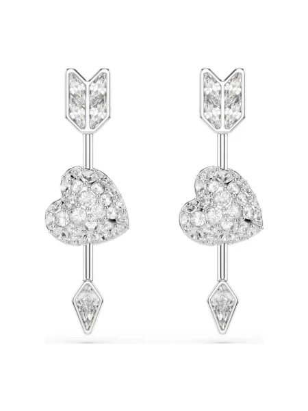 Kolczyki Swarovski szare