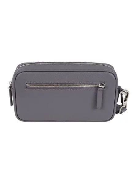 Torba Emporio Armani skórzana szara