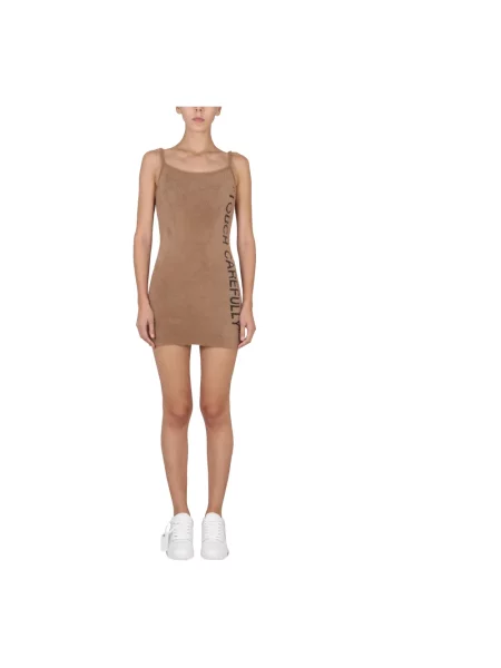 Sukienka mini Off-white wełniana biała