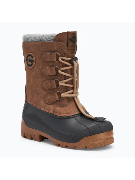 Śniegowce Lee Cooper ze sznurkiem brązowe