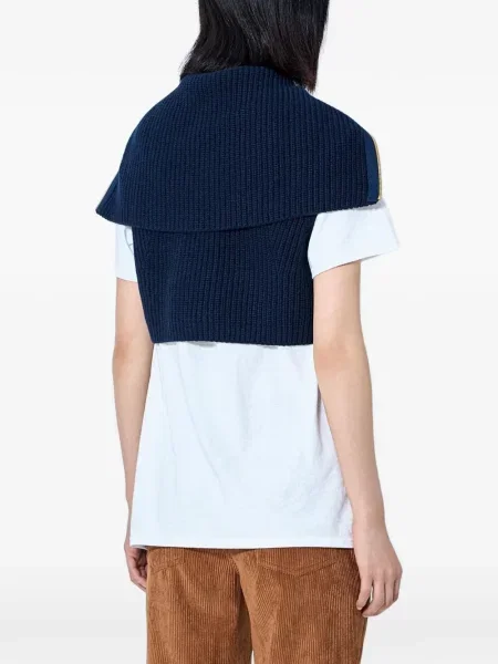 Geacă Moncler de lână albastru