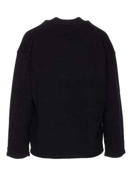 Pulover Max Mara cu decolteu rotund negru
