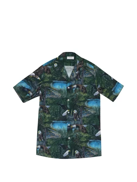Cămașă Rhude cu imagine verde