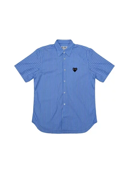 Koszula z krótkim rękawem Comme Des Garcons Play niebieska