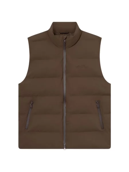 Vestă cu fermoar Les Deux maro