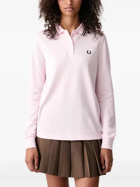 Lung tricou polo Fred Perry roz