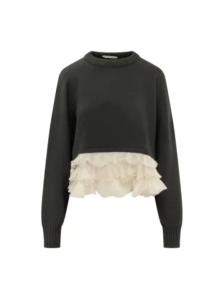 Sweter Alberta Ferretti czarny