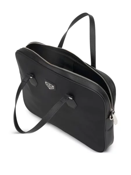 Taška na notebook Philipp Plein s autogramem černá