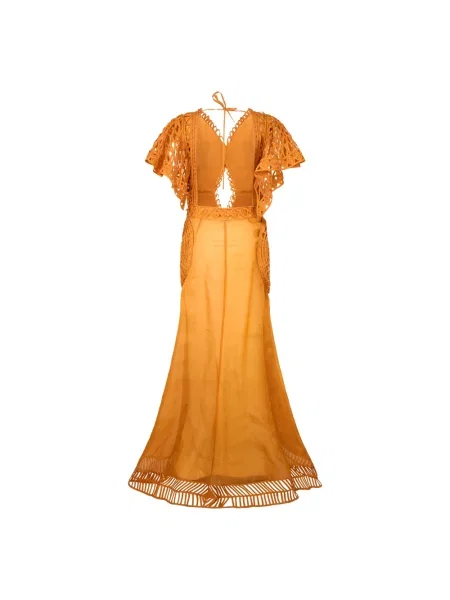 Sukienka Alberta Ferretti pomarańczowa