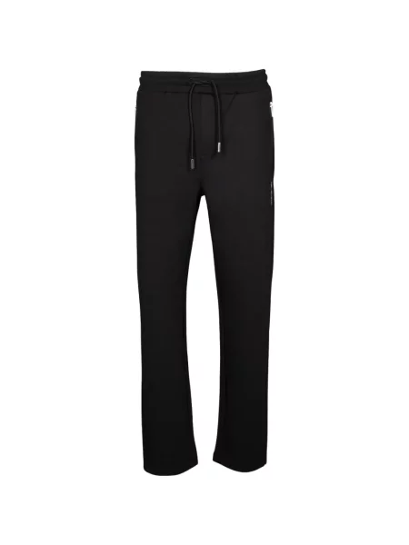 Pantaloni Karl Lagerfeld alergare cu autograf negru