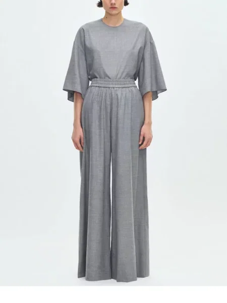 Pantaloni Adam Lippes gri