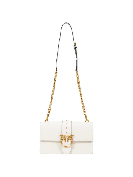 Pinko crossbody kabelka dámska kožená béžová